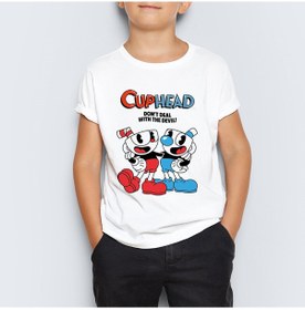 Resim Cuphead Çocuk Tişört T-Shirt Mr-02 