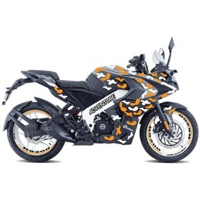 Resim Bajaj Rs200 Kamuflaj Parça Sticker Etiket Modeli 