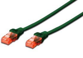 Resim DK-1617-030/G Digitus Patch Kablo, U-UTP, CAT. 6, 3 metre, AWG 26/7, Cu, LSZH, yeşil renk 