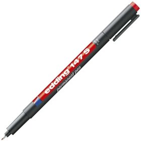 Resim Edding 147 S Asetat Kalemi Silgili Permanent 0,3mm - Kırmızı 