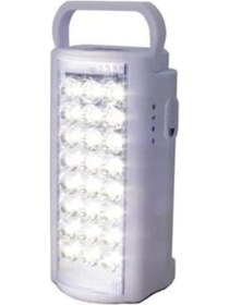 Resim Beyaz Renk 24 Ledli 80 Saat Yanan Led Şarjlı Işıldak Fener 