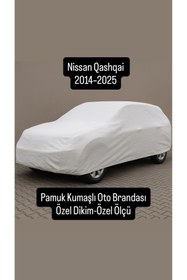 Resim içel çadır Nissan Qashqai 2014–2025 Uyumlu Kalın Pamuk Kumaşlı Araç Brandası – Doluya Karşı Koruma 