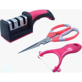 Resim Ceyden Üçlü Mutfak Seti Mutfak Makas+Bileyici+Sebze Soyucu Seti 