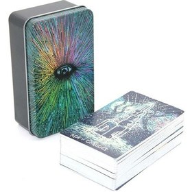 Resim Metal Kutulu Tarot Kartı 