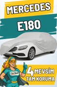 Resim Car Shell Mercedes E180 Uyumlu Araba Brandası Su ve Güneş Geçirmez Çizilmez Miflonlu Örtü Oto Örtü 