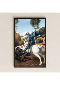 Resim Raphael - St. George Ve Ejderha Uv Baskı Pvc Tablo 