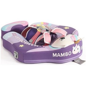 Resim Mambobaby Yüzme Simidi - Unicorn, Emniyetli, Gölgelikli Ve Ayak Destekli 
