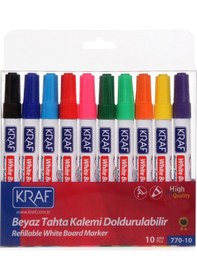 Resim Beyaz Tahta Kalemi Doldurulabilir 770-10 10 Lu Set Karışık 