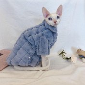 Resim Paw Portal Kedi Kürk Ceket Kedi Kıyafeti 