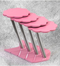 Resim Veys Sehpa 4 Lü Papatya Zigon Sehpa - Pembe 