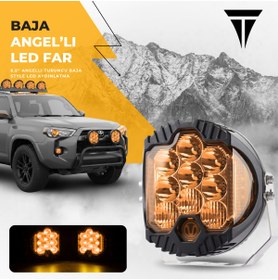Resim Carlifestyle 6.5" Baja Style Shooter Offroad Projektör Turuncu Led Lamba Uyumlu 