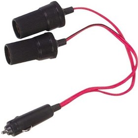 Resim Oto Çakmak Fişi Çoklayıcı Kablolu 2 Dişi 1 Erkek Uçlu 12-24v 