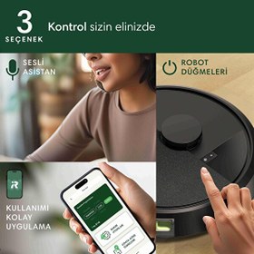 Resim Irobot Roomba 105 Combo Robot Süpürge ve Paspas Siyah 