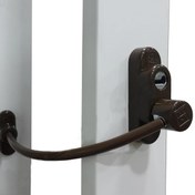Resim 5 Adet Penkid Çelik Halatlı Pencere Emniyet Kilidi Koyu Kahverengi 