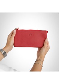 Resim Mft Leather Hakiki Deri Kadın Cüzdan Çanta Almeda 5463 Flother Mat Kırmızı 