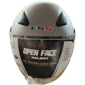 Resim CTVR Ls5 Açık Çenesiz Kask Yazlık Titanyum Gri 