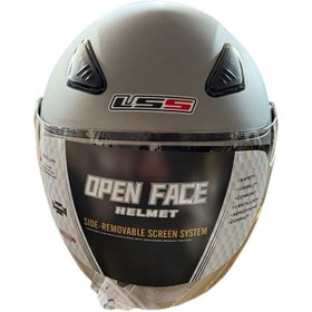 Resim CTVR Ls5 Açık Çenesiz Kask Yazlık Titanyum Gri 
