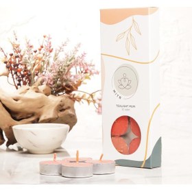 Resim Mitr Kırmızı Tealight Mum Çok Renkli 