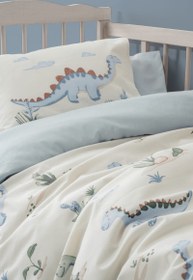 Resim Cotton Box Bebek Nevresim Takımı Dinoro Mavi 