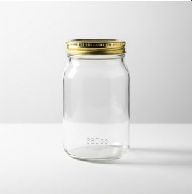 Resim 20 Adet - 660cc Kapaklı Cam Kavanoz - Gıda Temasına Uygun Beyaz - Şeffaf 