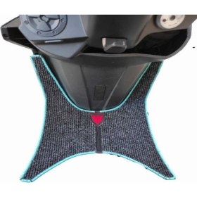 Resim Motosiklet Aksesuar Koruyucu Paspas Kuba Newlight 125 Pro Uyumlu Su Yeşili Kenar Overloklu 