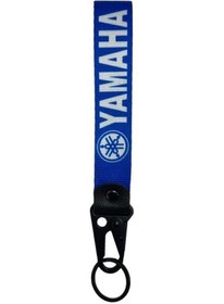 Resim Yamaha Uyumlu Mavi Beyaz Anahtarlık 