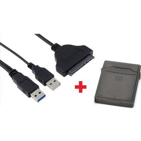 Resim 4853 Usb 3.0 Sata Kablo Çevirici Dönüştürücü Hdd Hardisk Kablosu + Kutu 