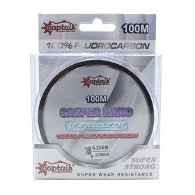 Resim Captain Casper Nano %100 Fluoro Carbon Misina 100mt - Standart / 0.40 MM 