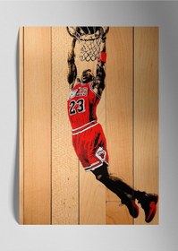 Resim Michael Jordan, Metal Baskı Parlak Duvar Tablosu 