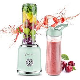 Resim Yasomi BL019 Retro Smothie Blender Yeşil 