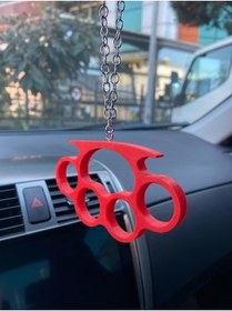 Resim STLFLIX Yumruk Ayna Süsü (kırmızı) 