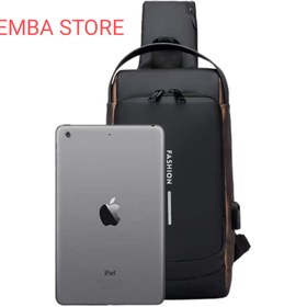 Resim Dembastore Usb Şarj Portlu Ve Kilitli Omuz Ve Göğüs Çantası Siyah Yetkili Satıcı Demba Store 