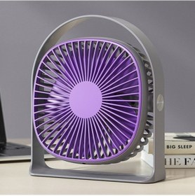 Resim Yaz Usb Şarjlı Gece Lambası Masaüstü Vantilatörü Mor 9389 2 Kollu Var Masaüstü Mor 100 Adetten Az 