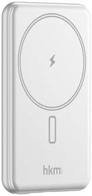 Resim MAG LITE Wireless 5.000 mAh 20W MagSafe Uyumlu Manyetik Kablosuz Powerbank, Ultra İnce, Gümüş Renk 