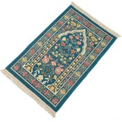 Resim Reedark 70x110 Cm Yeşil Çiçek Desenli Snowflake Yün Kilim - Temizliği Kolay, Yatak Odası İçin Dayanıklı Ev Dekoru 