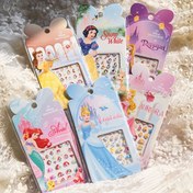 Resim 6 Adet Disney Prenses Paketlenmiş Tırnak Çıkartmaları - Pamuk Prenses, Ariel, Rapunzel, Belle, Cinderella - Parlak DIY Dekorasyon, Kendinden Yapışkanlı, Prenses Temalı Yaratıcı Tırnak Sanatı 