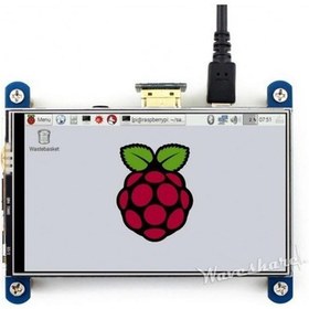 Resim WaveShare 4 Inch HDMI Rezistif Dokunmatik IPS LCD Ekran - 800×480 