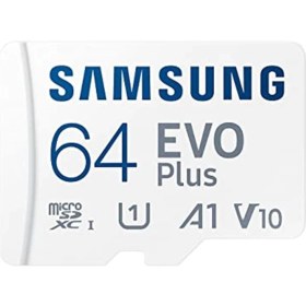 Resim Samsung Evo Plus Microsd Hafıza Kartı 64 GB 