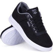 Resim Ghattix Erkek Yazlık Günlük Keten Sneaker Ayakkabı Siyah 