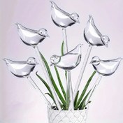 Resim Boho Chic Cam Kuş Şekilli Planter - Oval Boş Tasarım Ev Dekoru için, Sadece Elde Yıkanabilir, PVC İçermez, Kuş Tutkunları ve Estetik Ev Aksesuarları için İdeal, Kuş Dekoru 