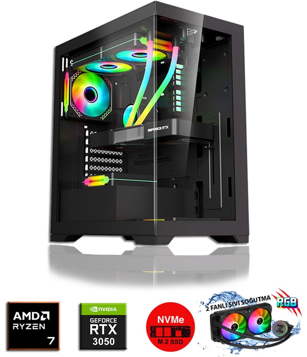 Scorpion Computer Ram Zeiron Scorpion X10 Ryzen 7 5700X 16GB DDR4 RAM 1TB NVMe M.2 SSD ...