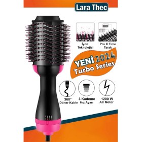 Resim 1200W Pratik Hava Üflemeli Saç Kurutma ve Şekillendirme Cihazı Siyah 