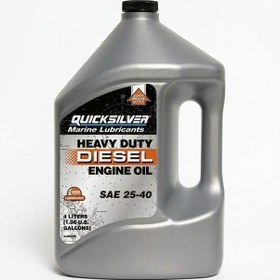 Resim Quicksilver Deniz Motoru Heavy Duty Sentetik Dizel Motor Yağı Sae 25w-40 1 Galon 