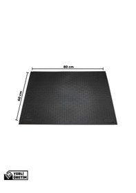 Resim Kaymaz Taban Kauçuk Dış Mekan Paspası, Kauçuk Kapı Önü Paspası 60x80 cm Spike Mat 