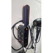 Resim Dyson Airstrait Saç Düzleştirici Tutucu Organize Raf Duvara Monte Saç Düzleştirici Standı Banyo Raf Depolama Rafları 