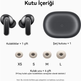 Resim HUAWEI Freebuds Pro 5 Antrasit TWS Kulak İçi Bluetooth Kulaklık, Çift Sürücülü Yapay Zeka Gürültü Engelleme 
