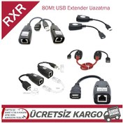 Resim Rj45 Cat5-Cat6 Usb Uzarici Extender Cat Kablo Girip Usb Çikar 