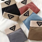 Resim 3/6 adet Erkek Boxer Şortu, Yumuşak Nefes Alabilen İç Çamaşırı, Günlük ve Ofis Giyimine Uygun, Minimalist Tasarım, Buzlu Kaygan Lif Kumaş Şort 