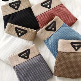 Resim 3/6 adet Erkek Boxer Şortu, Yumuşak Nefes Alabilen İç Çamaşırı, Günlük ve Ofis Giyimine Uygun, Minimalist Tasarım, Buzlu Kaygan Lif Kumaş Şort 