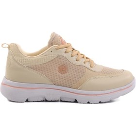 Resim Bej Fileli Hafif Unisex Spor Ayakkabı Z-5496 G Bej 